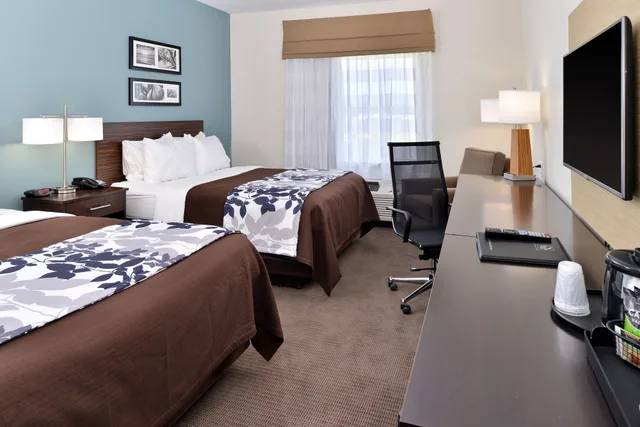 غرفة قياسية بسريرين كوين، Sleep Inn & Suites Meridian - Bonita Lakes 4/6
