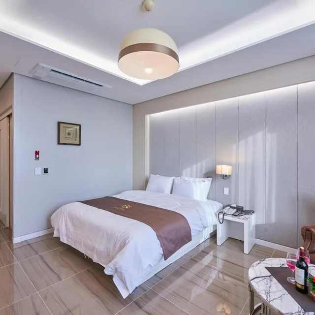 غرفة ديلوكس بسرير مزدوج، Gwangju Aura Hotel 5/8