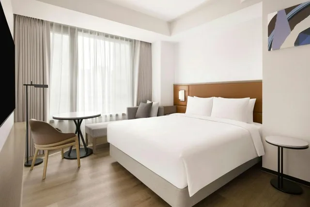 غرفة بسرير كوين، AC Hotel by Marriott Seoul Gangnam 9/12