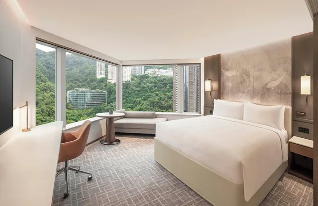 غرفة بسرير كينج بإطلالة على المدينة، Jw Marriott Hong Kong Hotel 3/3