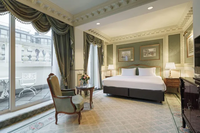 غرفة بريميوم بشرفة مفردة بسرير مزدوج، Eurostars Grand Hotel Wien 1/2