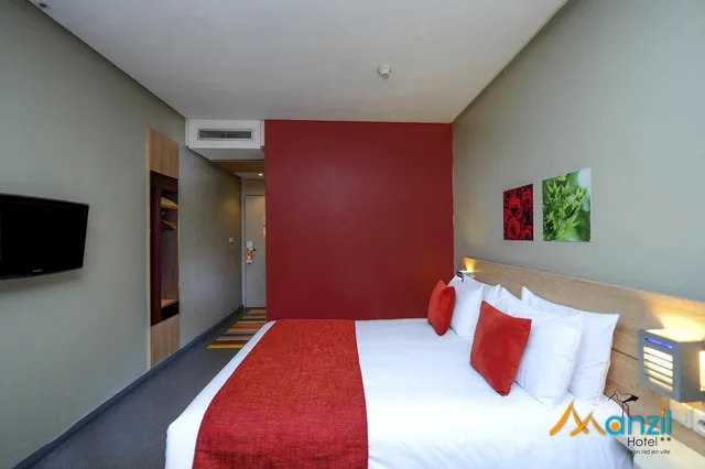 غرفة بسرير مزدوج، Manzil Hotel 4/7