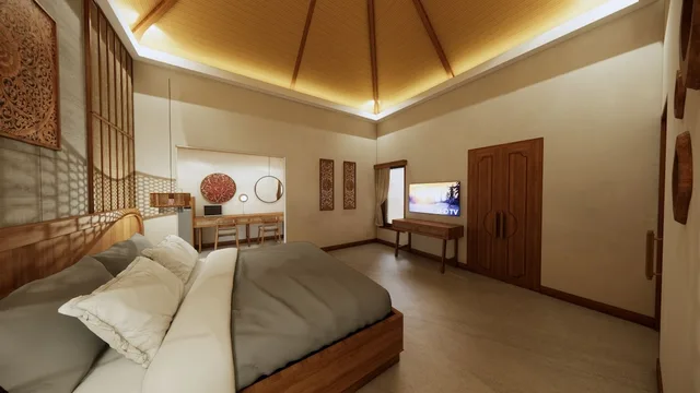 جناح عائلي بسرير مزدوج، Tonys Villas and Resort Seminyak Bali 1/1