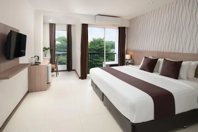 غرفة قياسية بسرير كينج بإطلالة على الحديقة، The Pino Hotel Pak Chong 1/1