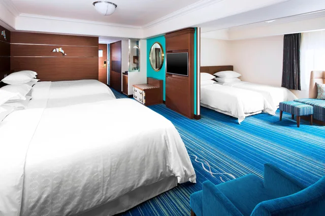غرفة بريميوم بسرير مزدوج بشرفة، Sheraton Grande Tokyo Bay Hotel 5/8