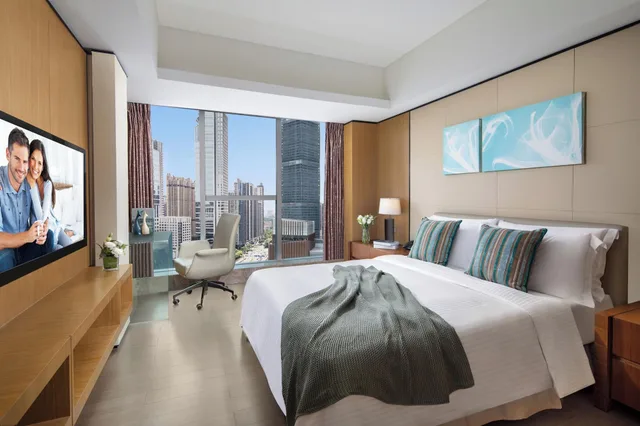 شقة تنفيذية بإطلالة على المدينة بـ3 غرف نوم بمطبخ، Ascott IFC Guangzhou 1/4
