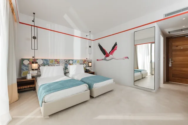 غرفة سوبيريور بسريرين منفصلين بإطلالة على الحديقة، Folie Marine Beach Hotel & Club - Soleil Resort 3/6