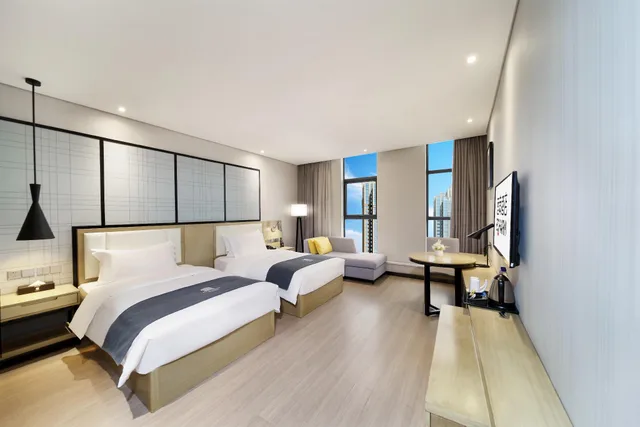غرفة قياسية بسريرين منفصلين، Echarm Hotel Zhengzhou High Tech Zone 1/1