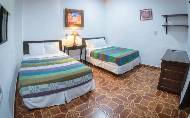 غرفة كلاسيكية بسريرين مزدوجين بحمام خاص، La Casa de Mamapan 2/10