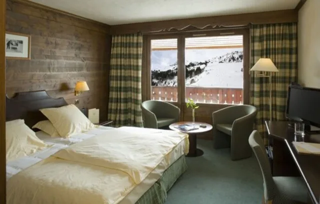 Classic, Twin Beds, Mountain Side، Hotel Mont Vallon Meribel 6/10