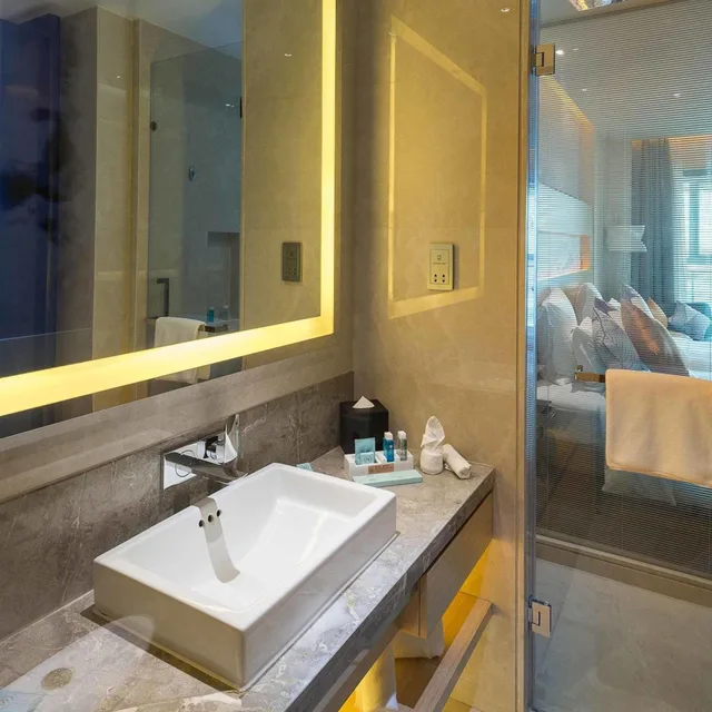 غرفة ديلوكس بسرير كينج بإطلالة على البحيرة، Novotel Suzhou Sip 10/10