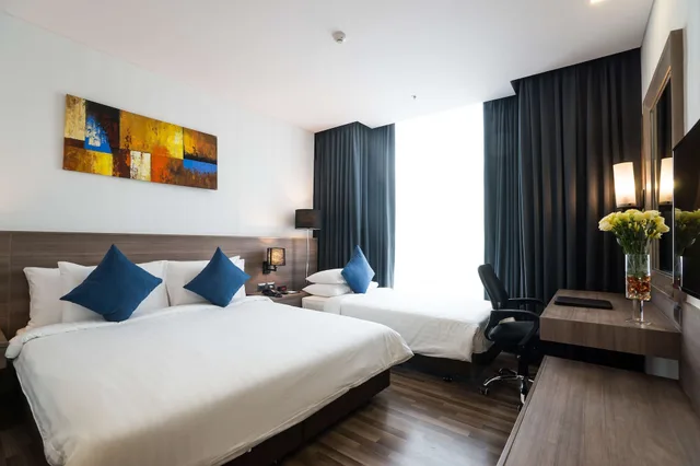 جناح بسرير مزدوج وسرير فردي بإطلالة على المدينة، Best Western Plus Wanda Grand Hotel 1/7