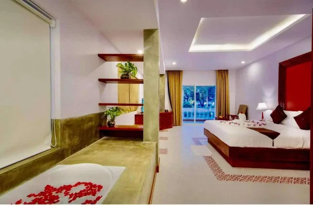 جناح بسرير كينج بإطلالة على النهر، Shadow Angkor Residence 5/7