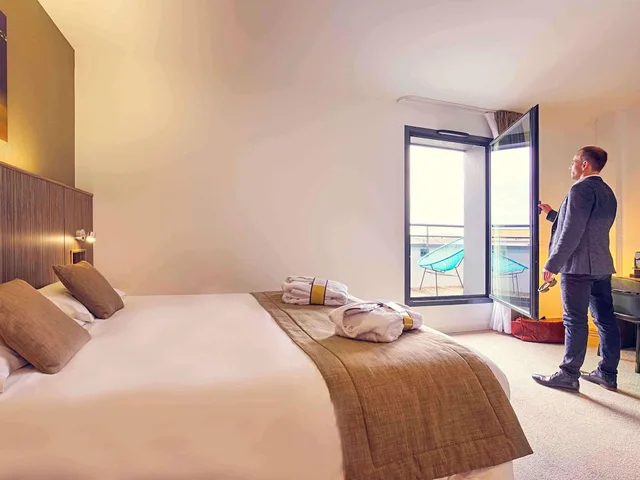 غرفة بريفيليج بسرير مزدوج بشرفة، Mercure Saint Malo Balmoral 7/10