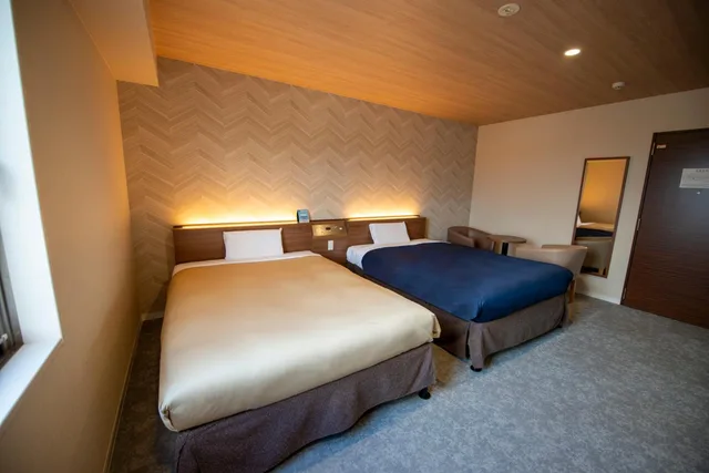 Renovated, Twin Beds, Electronic Cigarette Only, Hotel New Gaea Nishikumamoto Ekimae 2/9