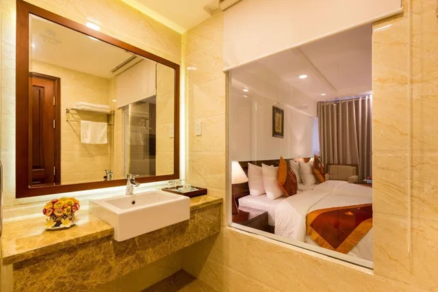 غرفة سوبيريور بسرير كينج بإطلالة على المدينة، Hoang Ngoc Beach Resort 10/10