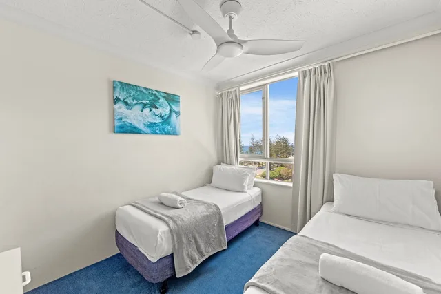 شقة اقتصادية بسرير كوين وسريرين منفصلين بغرفتي نوم، Burleigh Beach Tower 1/3