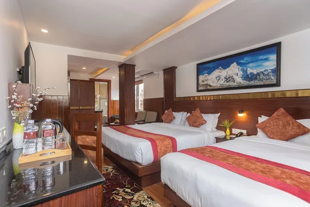 غرفة عائلية بسرير كينج وسرير فردي، Thamel Boutique Hotel 4/4