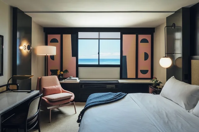 غرفة بسرير كينج بإطلالة على البحر، Hotel Renew 1/10