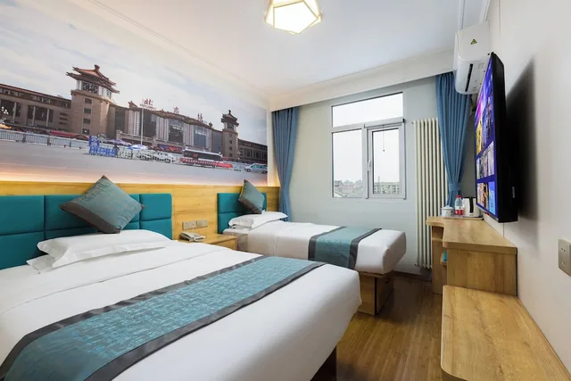 غرفة عائلية بسرير مزدوج وسرير فردي، Zhongan Hotel Beijing 1/5