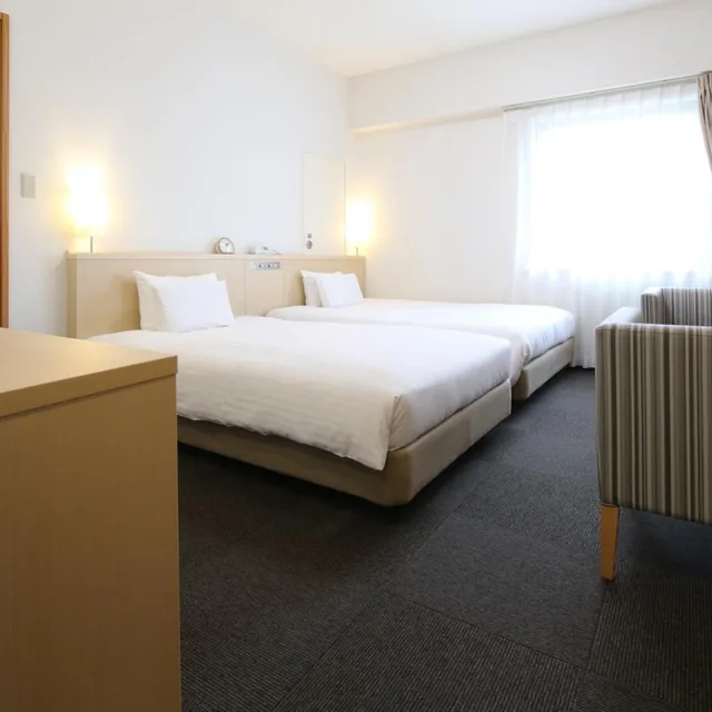 Deluxe, Twin Beds, Smoking, AB Hotel Mikawa Anjo Honkan 1/2