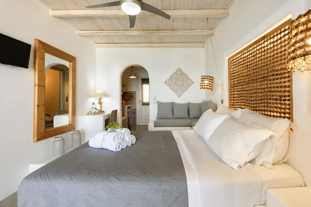 جناح استوديو بسرير مزدوج بإطلالة على البحر، Blue Waves Suites & Apartments - To Kyma 10/10