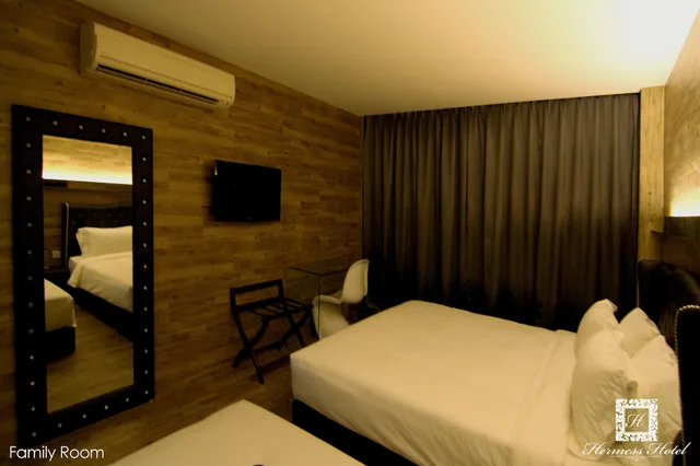 غرفة عائلية بسرير كينج وسرير فردي، Hermess Hotel 1/2