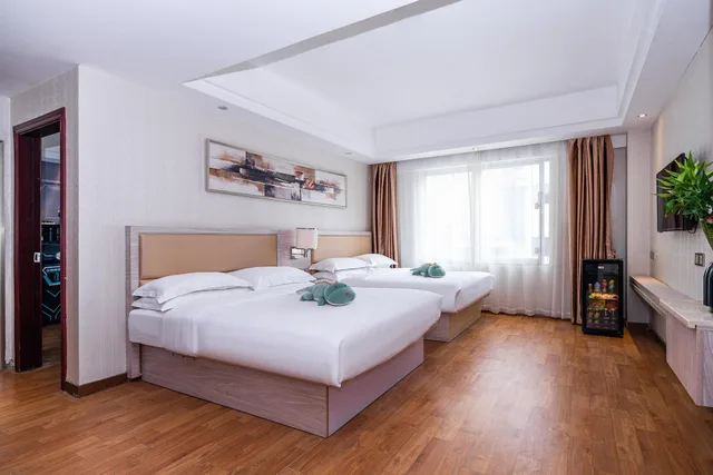 غرفة قياسية بسريرين كوين، Guangzhou airport penguin hotel (free shuttle bus) 1/1