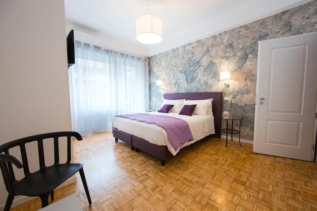 Garden, Urban, Queen Bed، B & B Roma 474 2/6