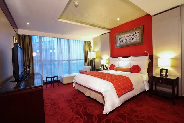 غرفة تنفيذية بسرير كينج بإطلالة على المدينة، Beijing Marriott Hotel Northeast 2/7