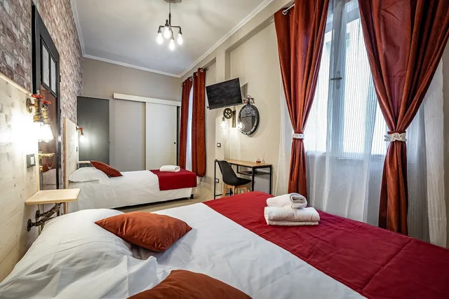 غرفة قياسية ثلاثية بسرير مزدوج وسرير فردي بغرفة نوم واحدة، Hotel Veneto 2/10