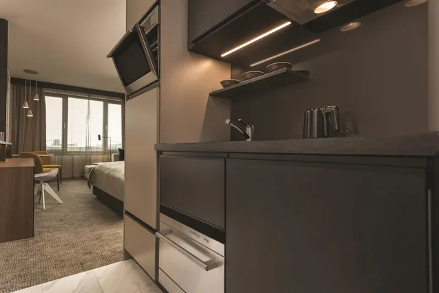 استوديو بسرير كينج، Adina Apartment Hotel Frankfurt Westend 3/5