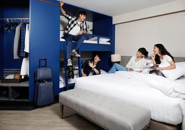 Family Journey, Bunk Bed، Vince Hotel Bangkok Pratunam 4/9