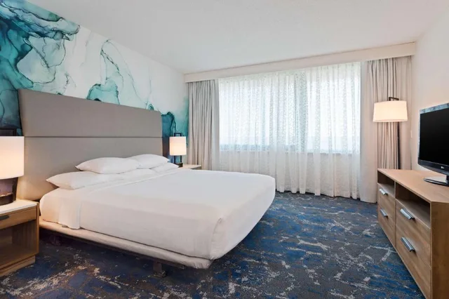 غرفة بسرير كينج بغرفة نوم واحدة مع أريكة لذوي الإعاقة، Embassy Suites By Hilton Tampa Usf Near Busch Gardens 2/6