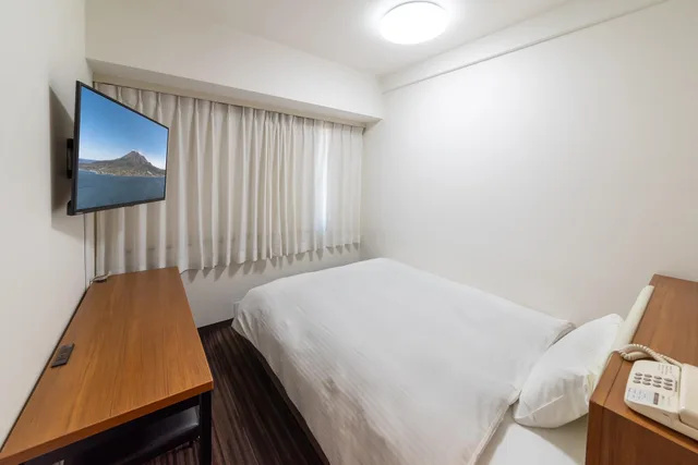 غرفة صغيرة بسرير مزدوج للمدخنين، Kagoshima Washington Hotel Plaza 3/3