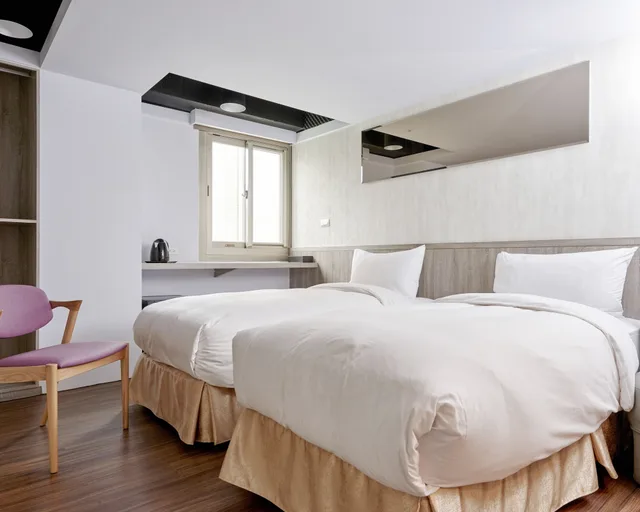 غرفة قياسية بسريرين منفصلين، Bon Hotel Taipei 2/5