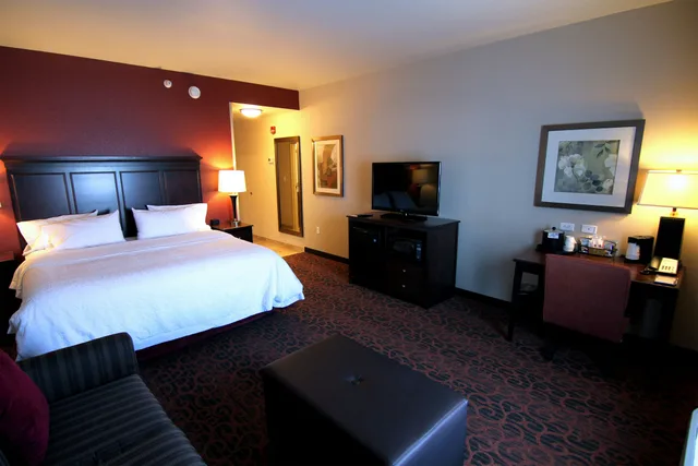 غرفة بسرير كينج مع أريكة، Hampton Inn And Suites Grand Forks 1/2
