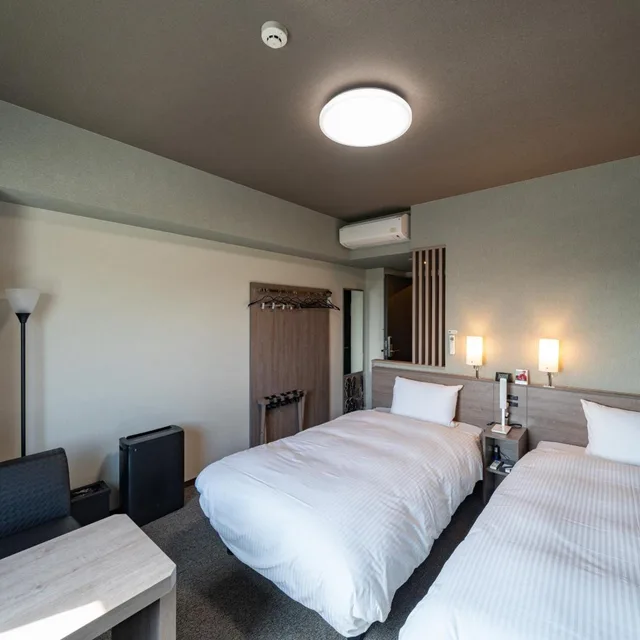 غرفة سوبيريور بسريرين منفصلين، Hotel Route Inn Tokushima Airport -Matsushige Smartinter- 1/3