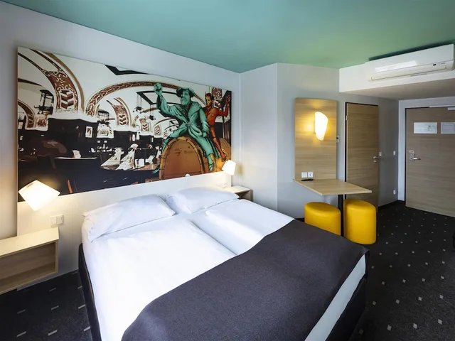غرفة بسرير مزدوج، B&B Hotel Leipzig-City 3/6