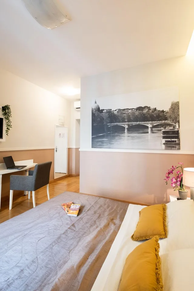 غرفة بسريرين، B&B Rome River Inn 4/8