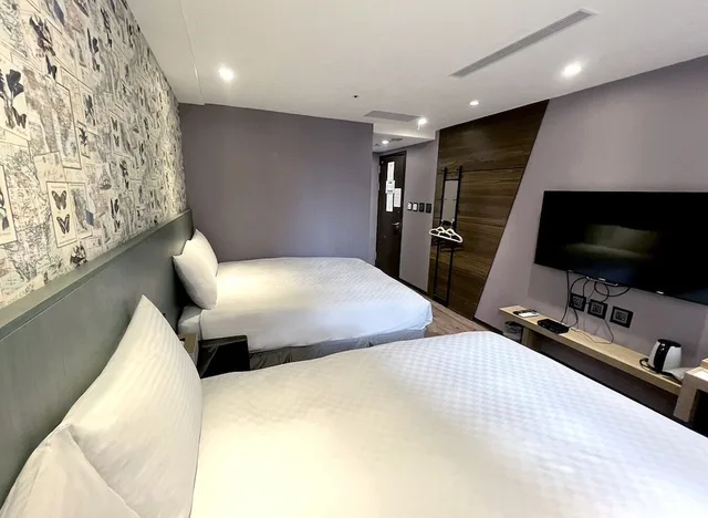 غرفة ديلوكس رباعية بسريرين مزدوجين، Le room Hotel Kaifeng Taipei 9/10