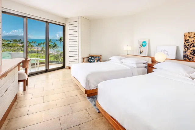 غرفة بسريرين كوين بإطلالة جزئية على البحر، Andaz Maui at Wailea Resort A concept by Hyatt 4/9