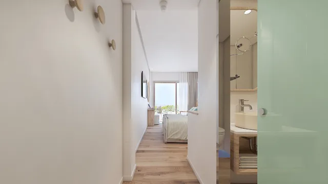 غرفة بسرير مزدوج بإطلالة على البحر، Hotel More 6/7