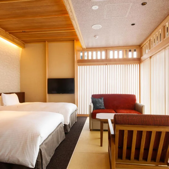 Moderate, Twin Beds, Corner، Minato Koyado Umi no Kaori to Awajishima 1/5