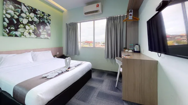 غرفة ديلوكس بسرير كوين، Kimal Hotel Taiping 1/1