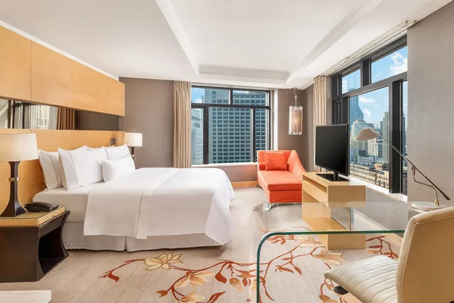 غرفة بسرير كينج بإطلالة على المدينة، The Westin Bund Center, Shanghai 2/12