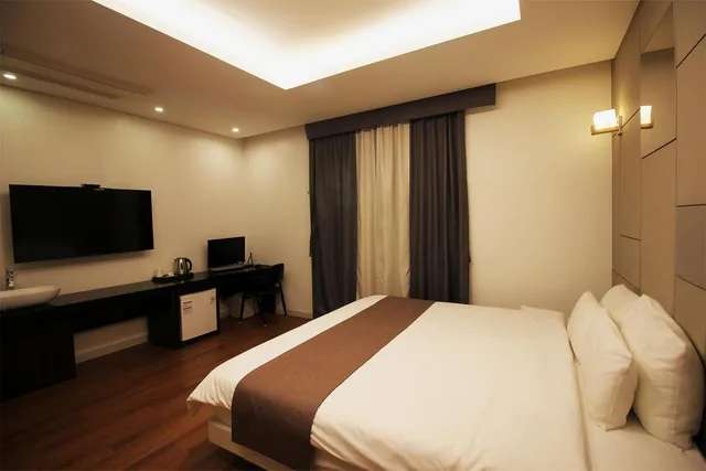 غرفة ديلوكس بسرير مزدوج، Seattle B Hotel 3/9