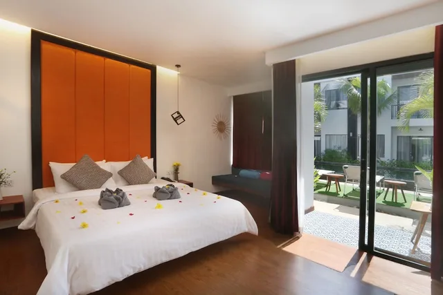 استوديو بسرير كينج بإطلالة على المسبح بشرفة، Central Corner D Angkor 5/9