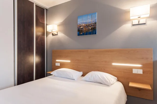شقة بسرير مزدوج بغرفة نوم واحدة مع أريكة، Residhotel Le Grand Prado 1/2