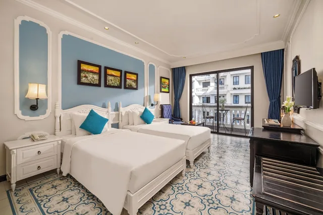 جناح عائلي بسريرين منفصلين وسرير كينج بغرفتي نوم بحوض استحمام، Hoi An Rosemary Boutique Hotel And Spa 4/10